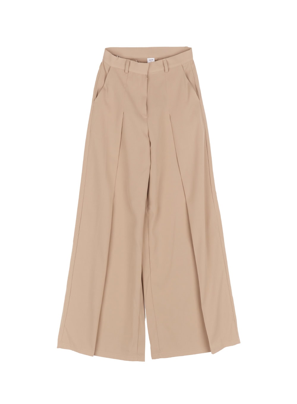 Pintuck Wide-Leg Slacks IY502