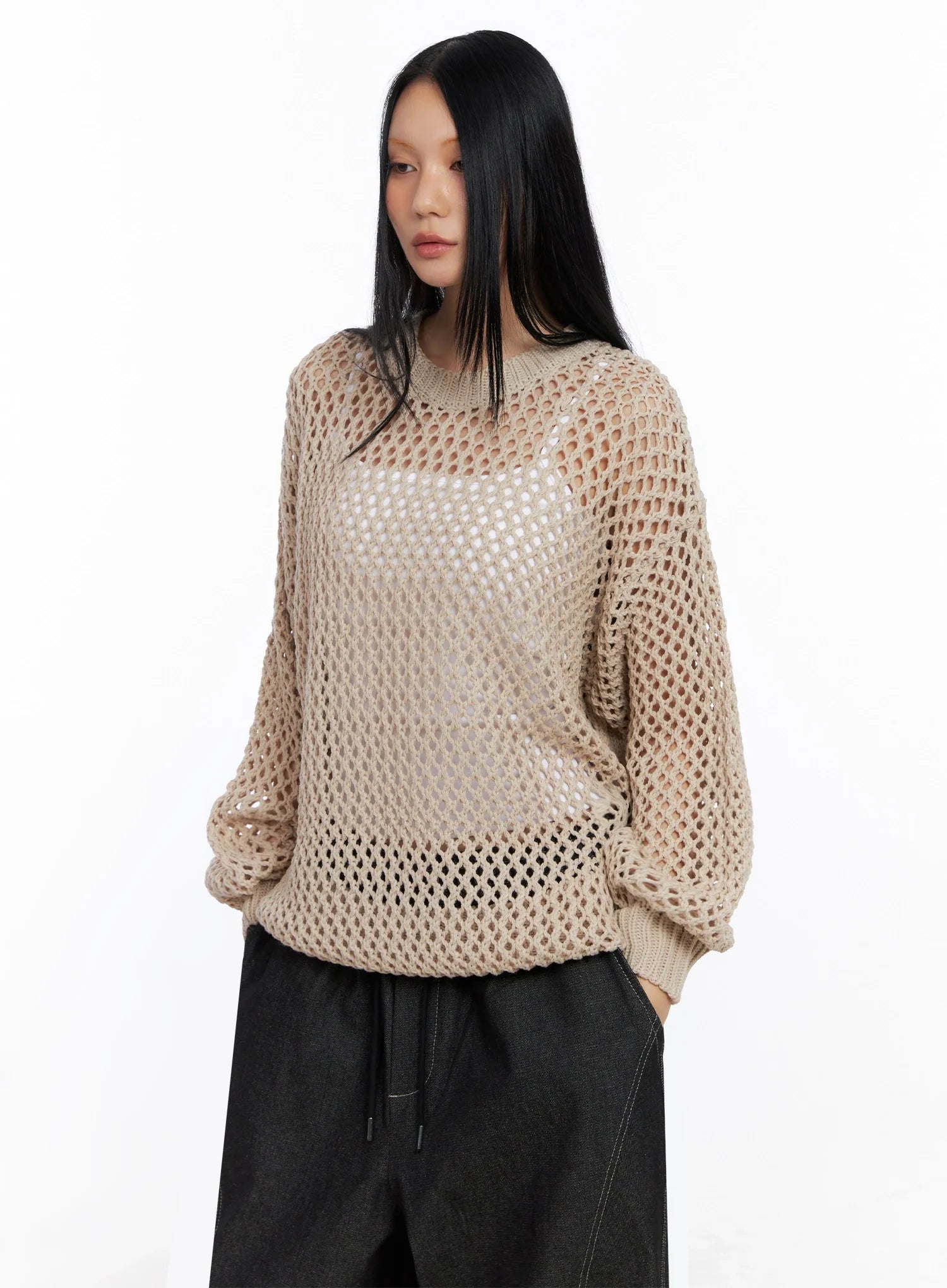 Mesh Knit Sweater CO516
