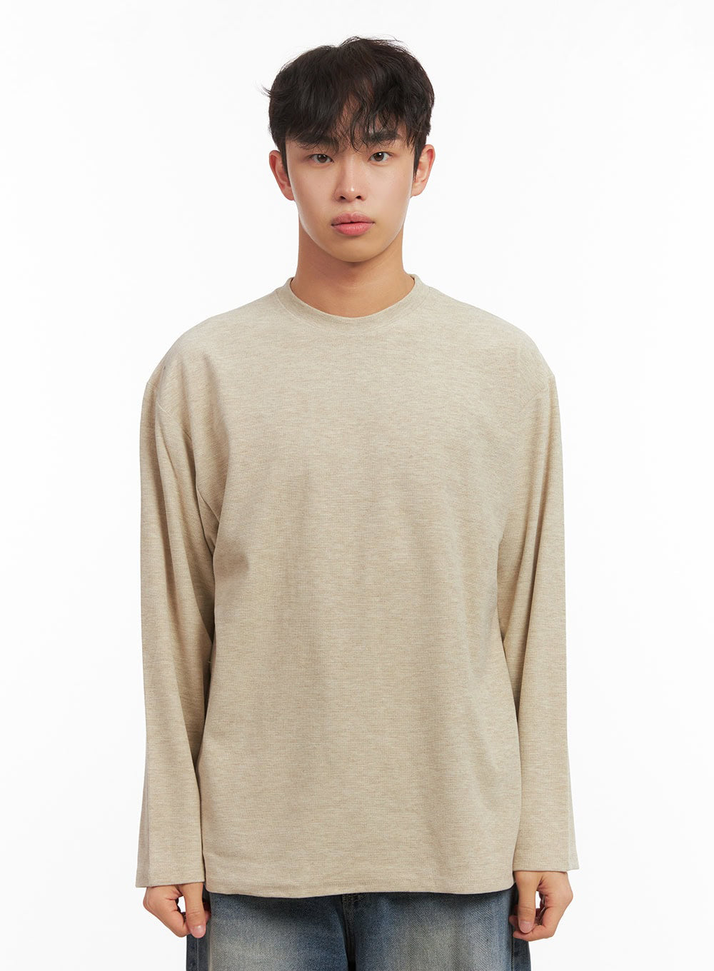 Men's Solid Long Sleeve Tee ID427