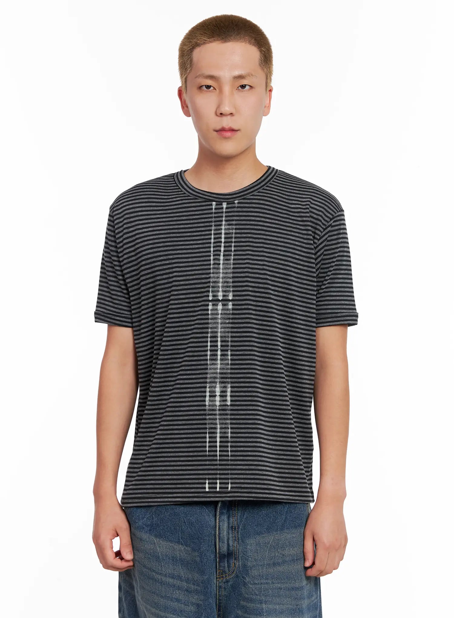 Men's Striped Slim-Fit Tee IL518
