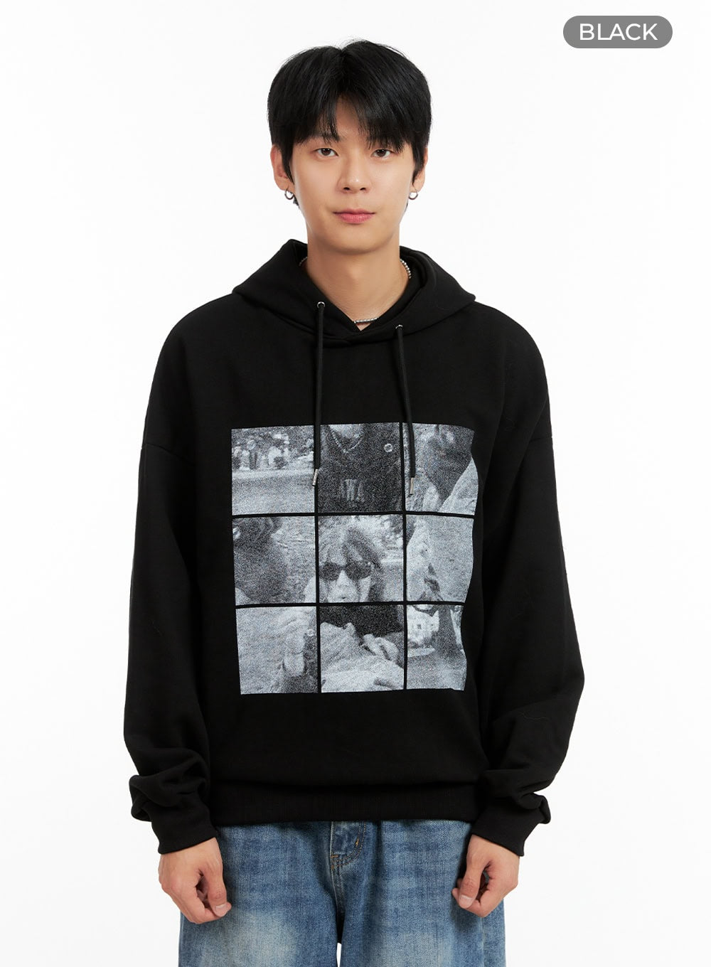 Men's Cotton Graphic Hoodie IG402