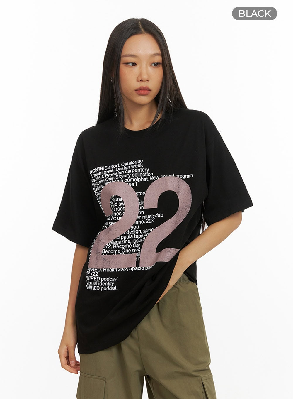 Oversized Graphic 22 T-Shirt IY422