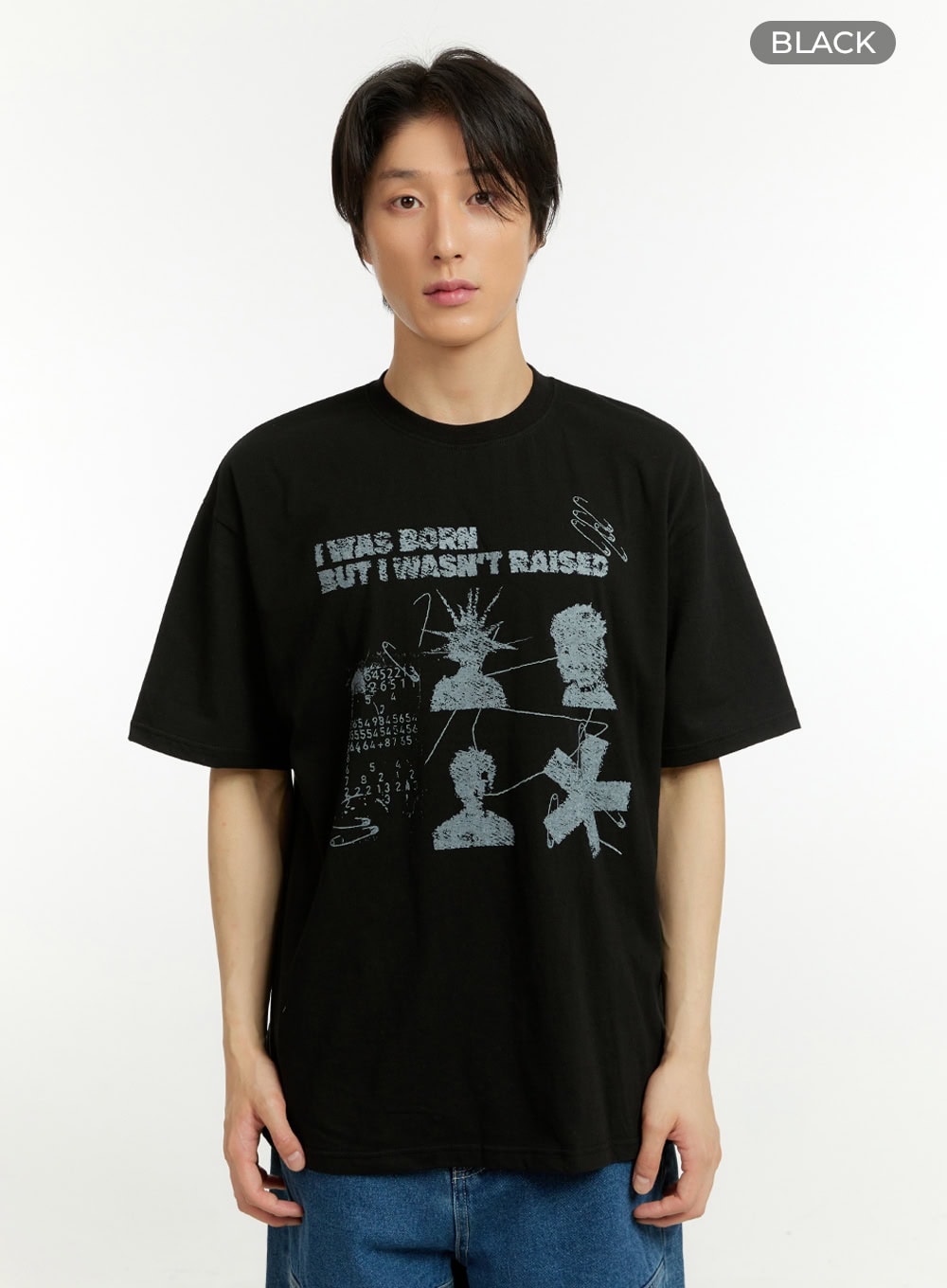 Men's Casual Graphic Cotton T-Shirt IL418