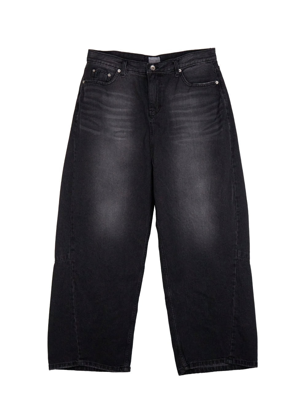 Men's Washed Wide-Fit Jeans IJ517