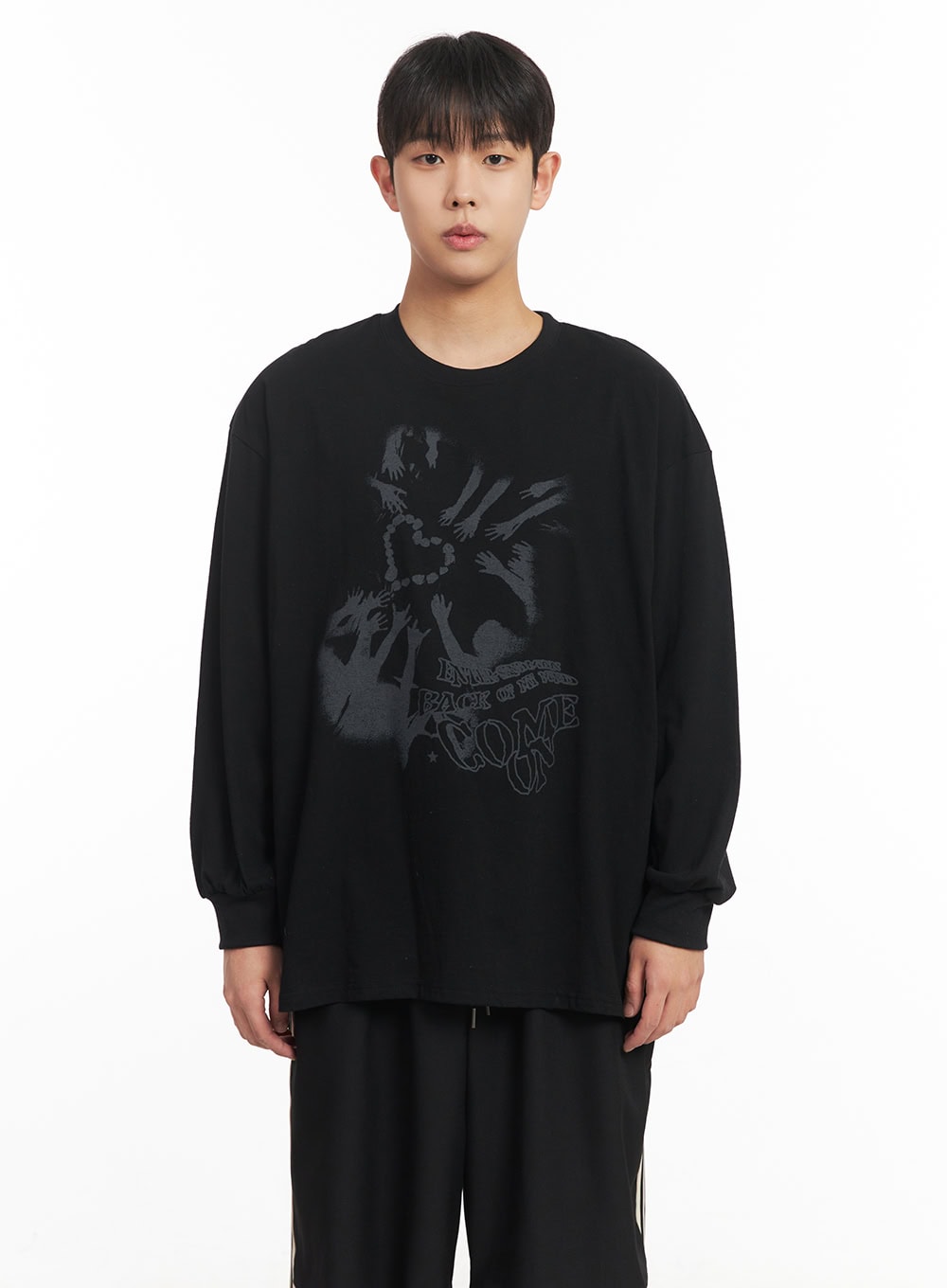 Men's Cotton Graphic Long Sleeve Tee IM517