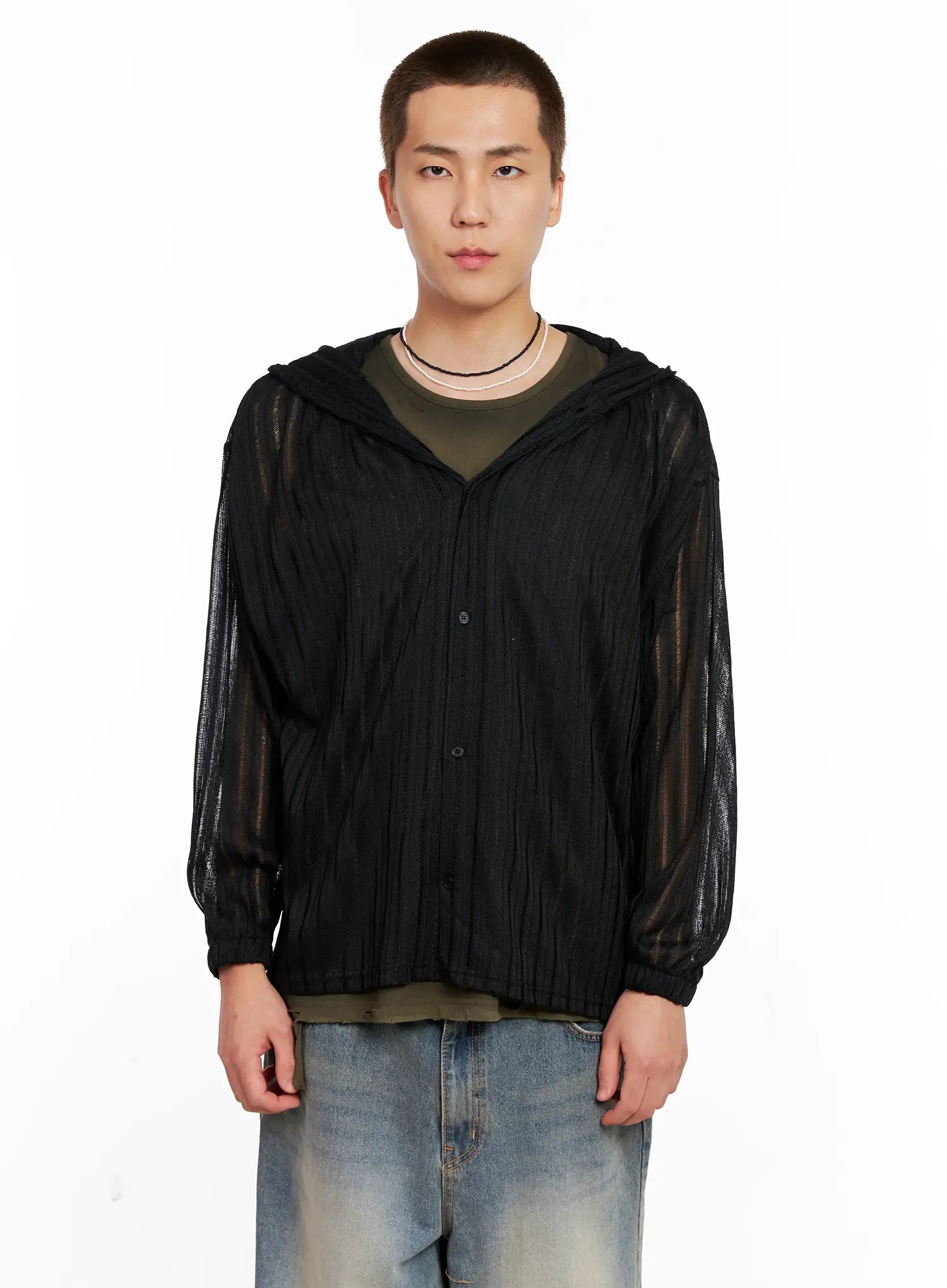 Men's Ribbed Knit Sweater IG511