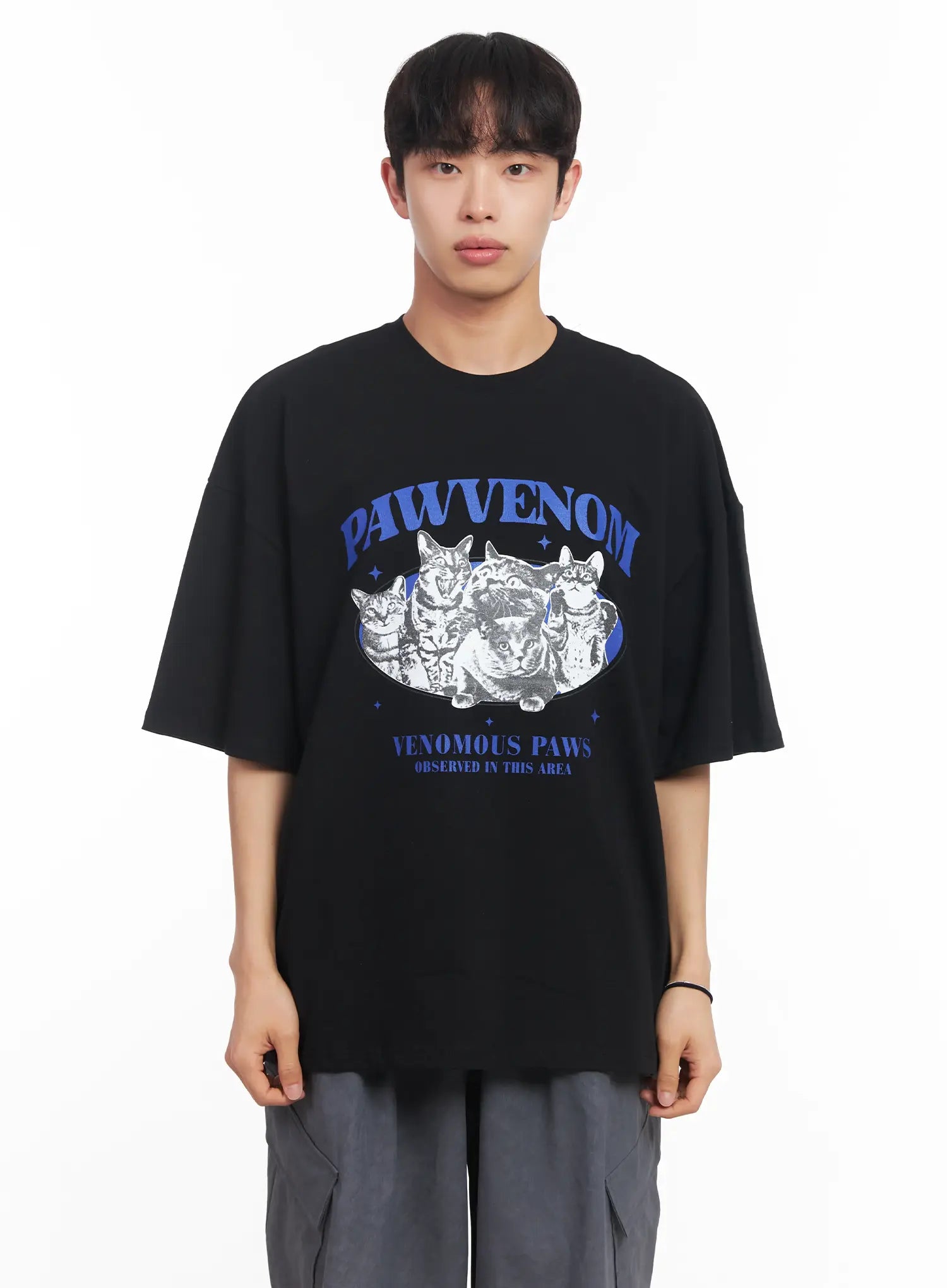 Men's Kitty Graphic T-Shirt IU519