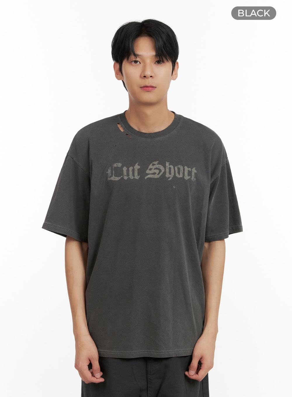 Men's Oversized Lettering T-Shirt IL404