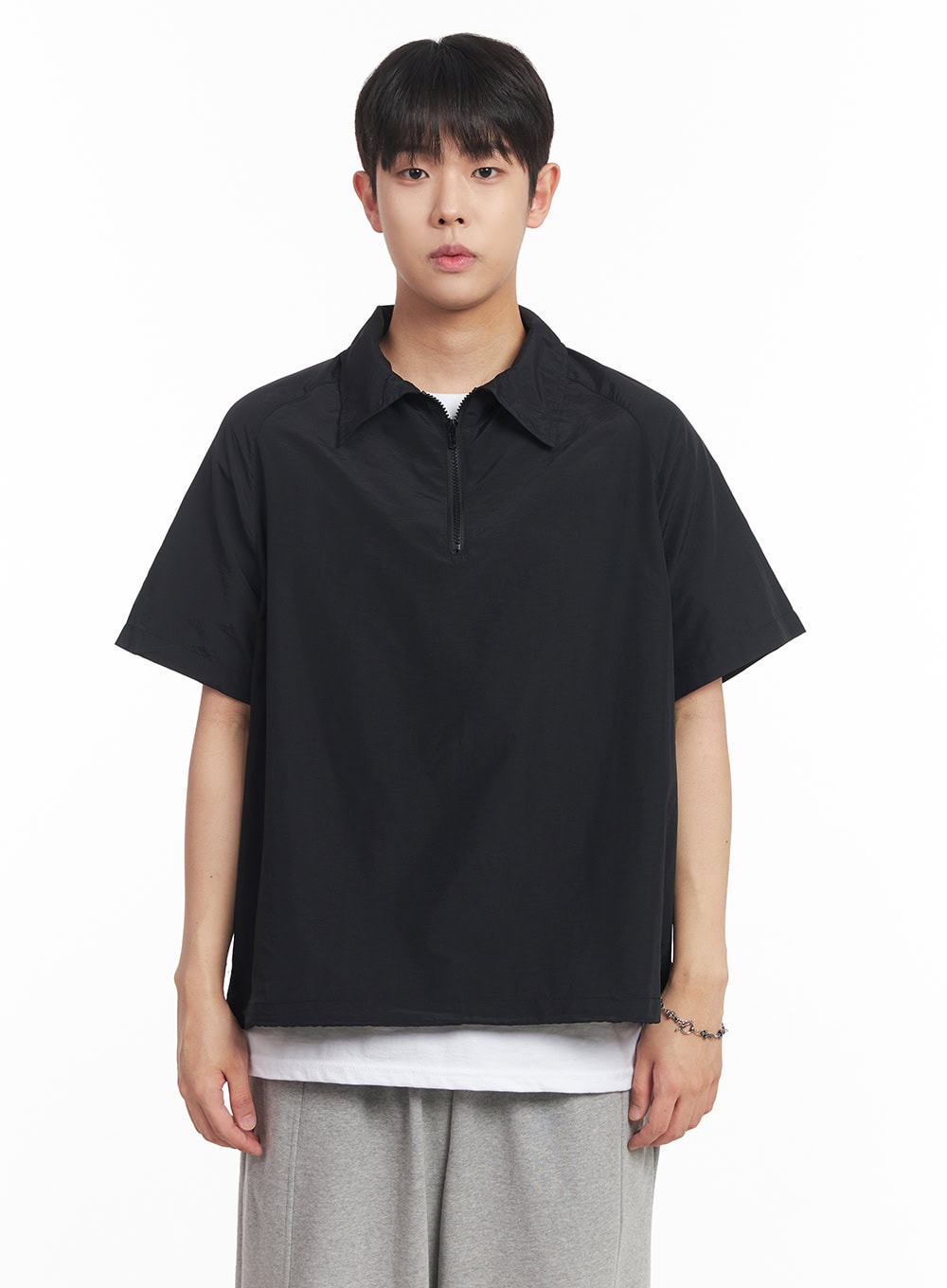 Men's Windbreaker Half-Zip Top IA525