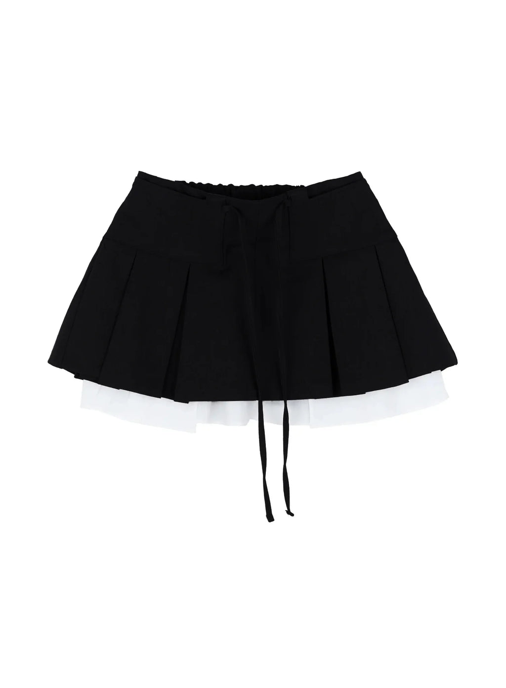 Layered Pleated Mini Skirt IS516