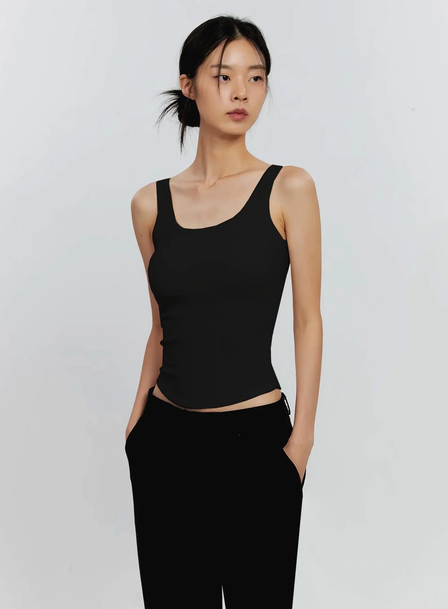 Padded Square-Neck Top IS516