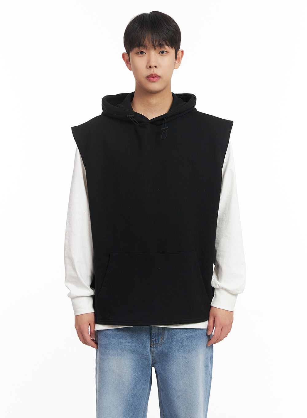 Men's Oversized Hooded Vest IM517