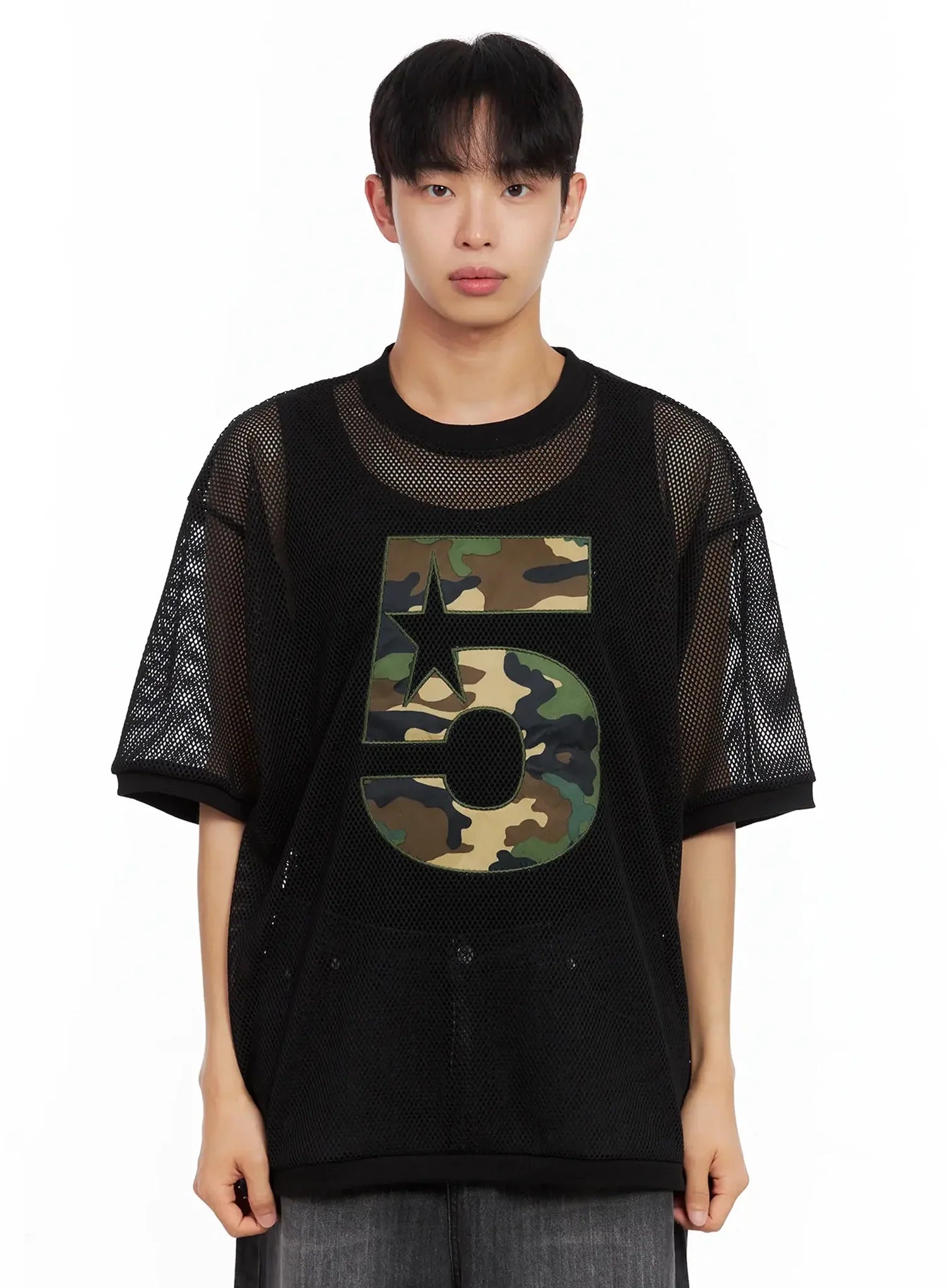 Men's Mesh Star Jersey Tee IL516