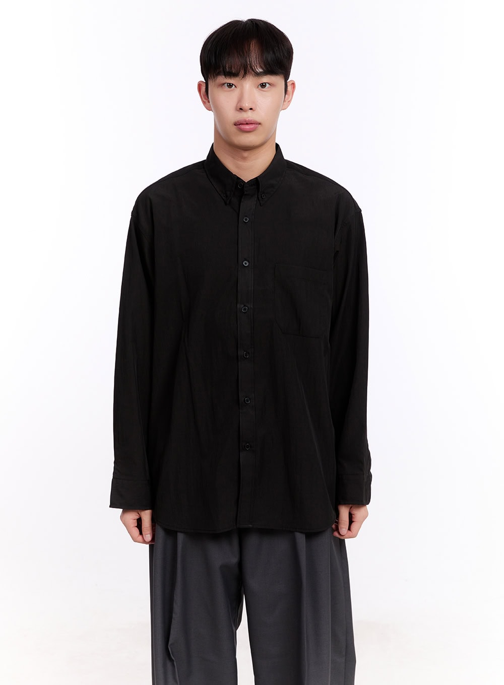 Men's Collared Long Sleeve Shirt IM512