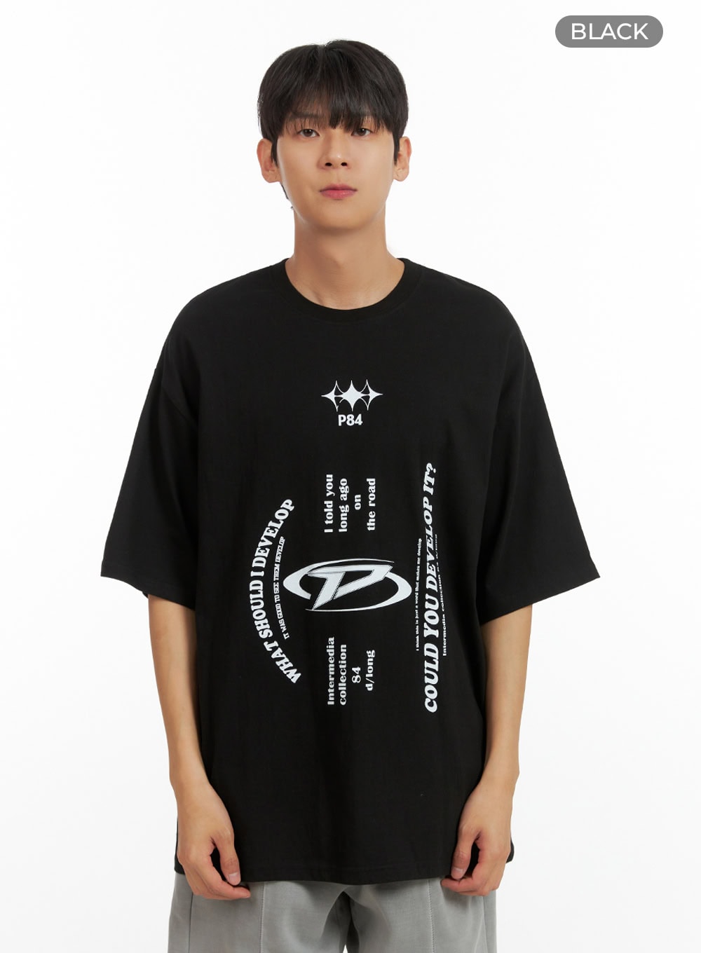 Men's Cozy Cotton Graphic T-Shirt IU419