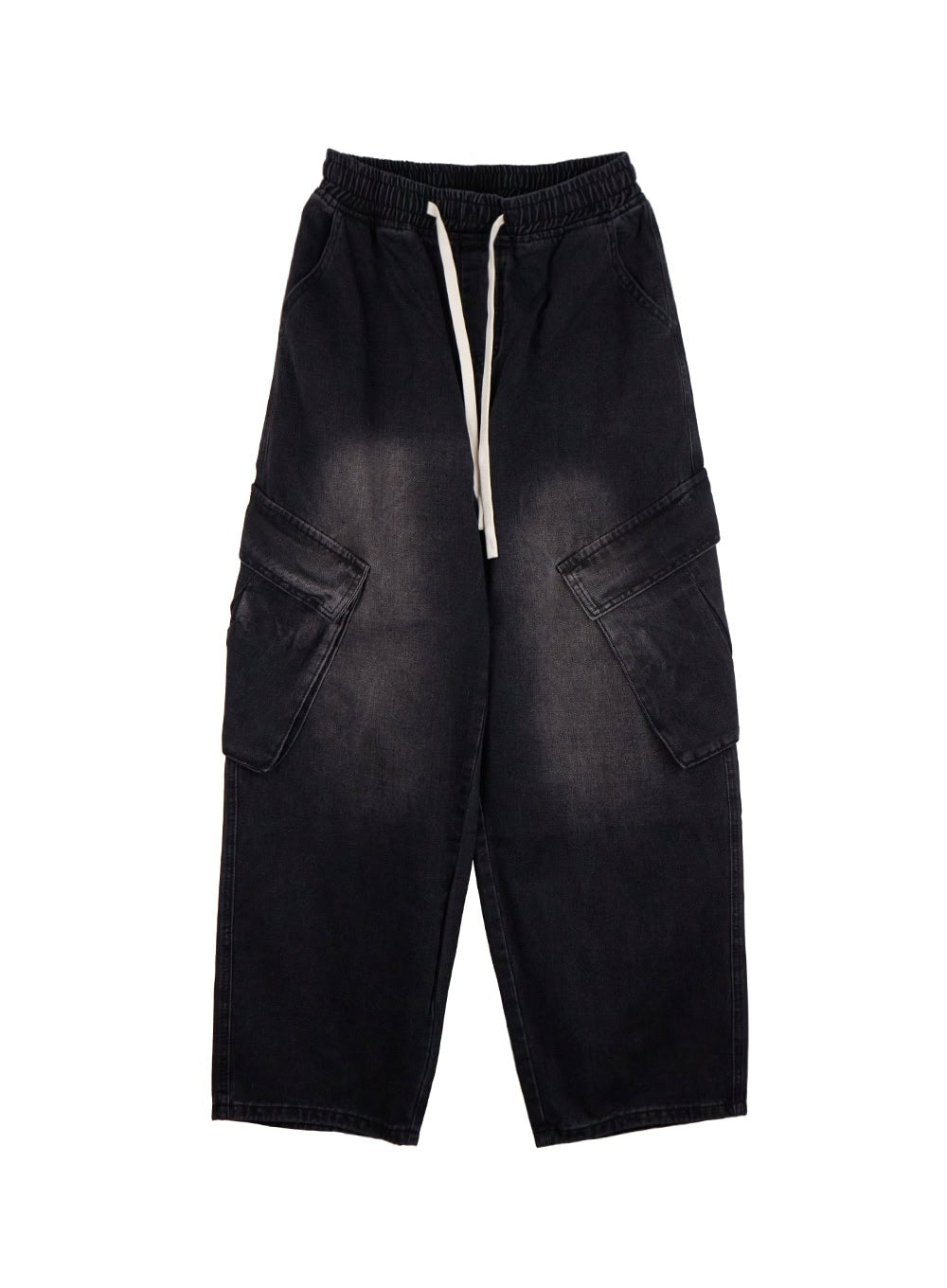 Men's Wide-Fit Denim Cargo Jeans ID406