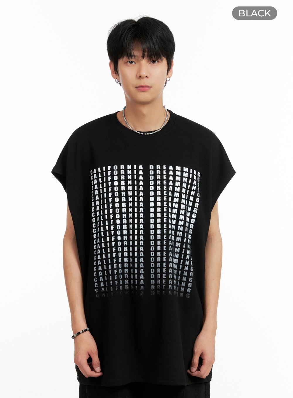 Men's Cotton Sleeveless Oversize T-Shirt IG402