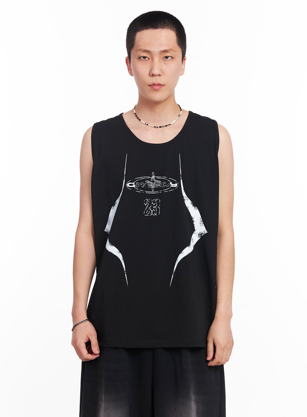 Men's Greed Graphic Sleeveless T-Shirt IU503