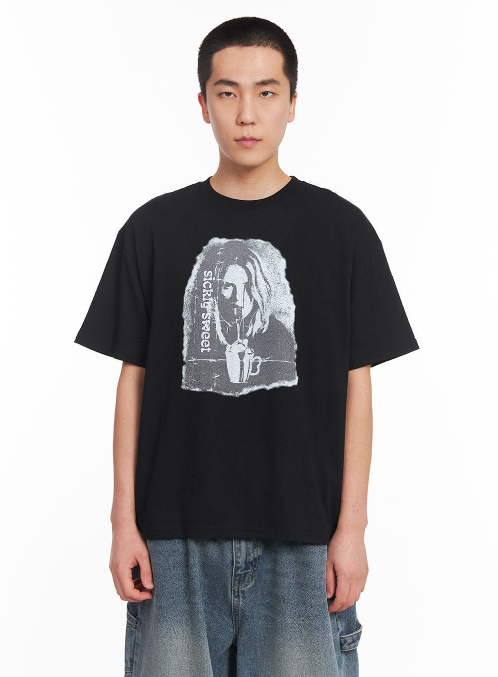 Men's Graphic Cotton Tee IY506