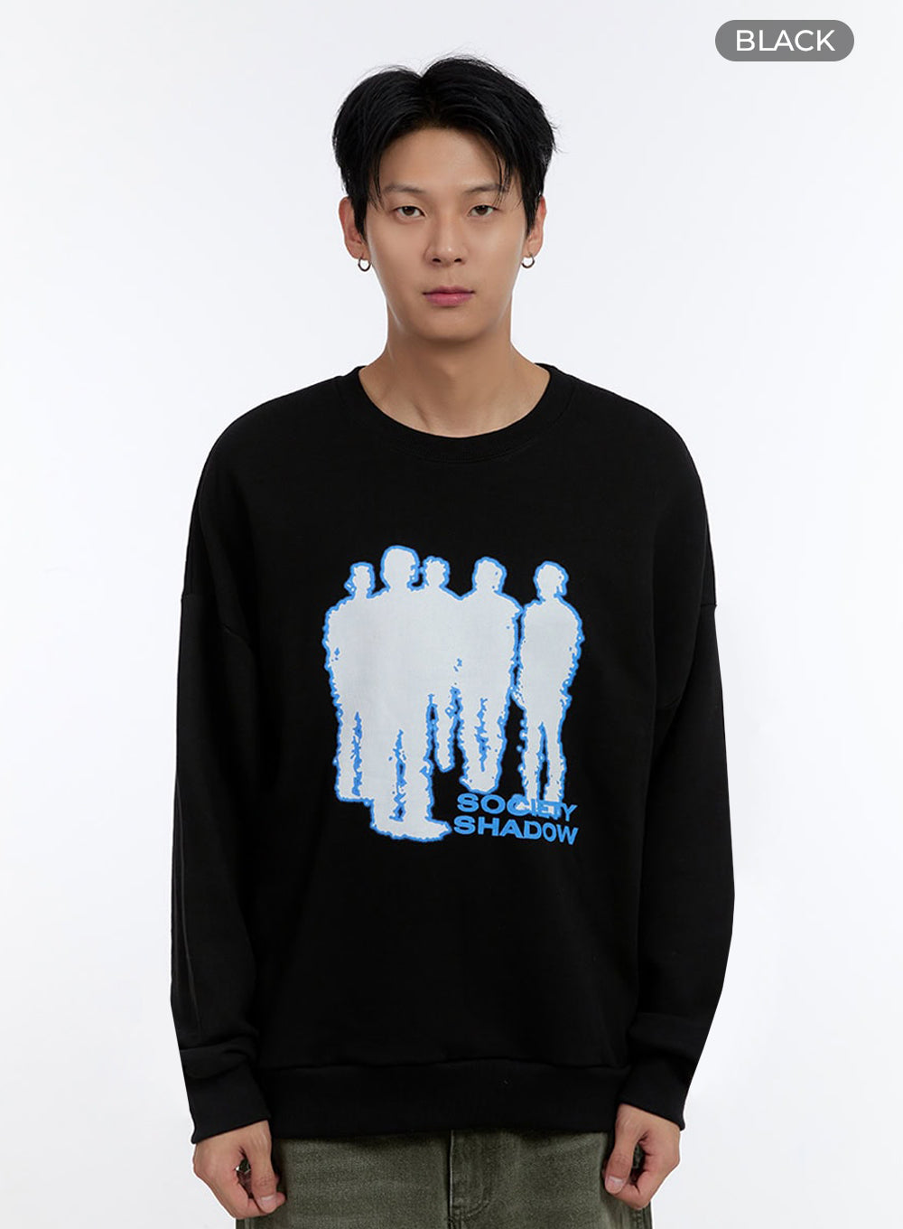 Men's Graphic Crewneck Sweatshirt IO428
