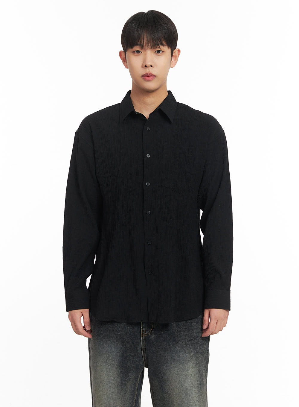 Men's Wrinkle Collared Shirt IM514