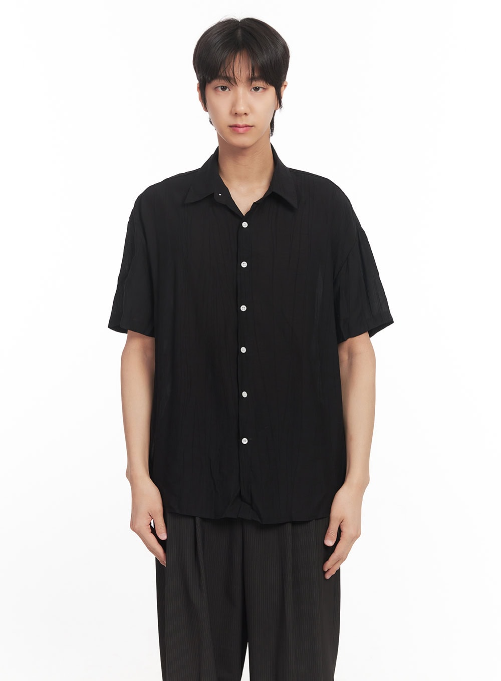 Men's Relaxed-Fit Collared Shirt IA510