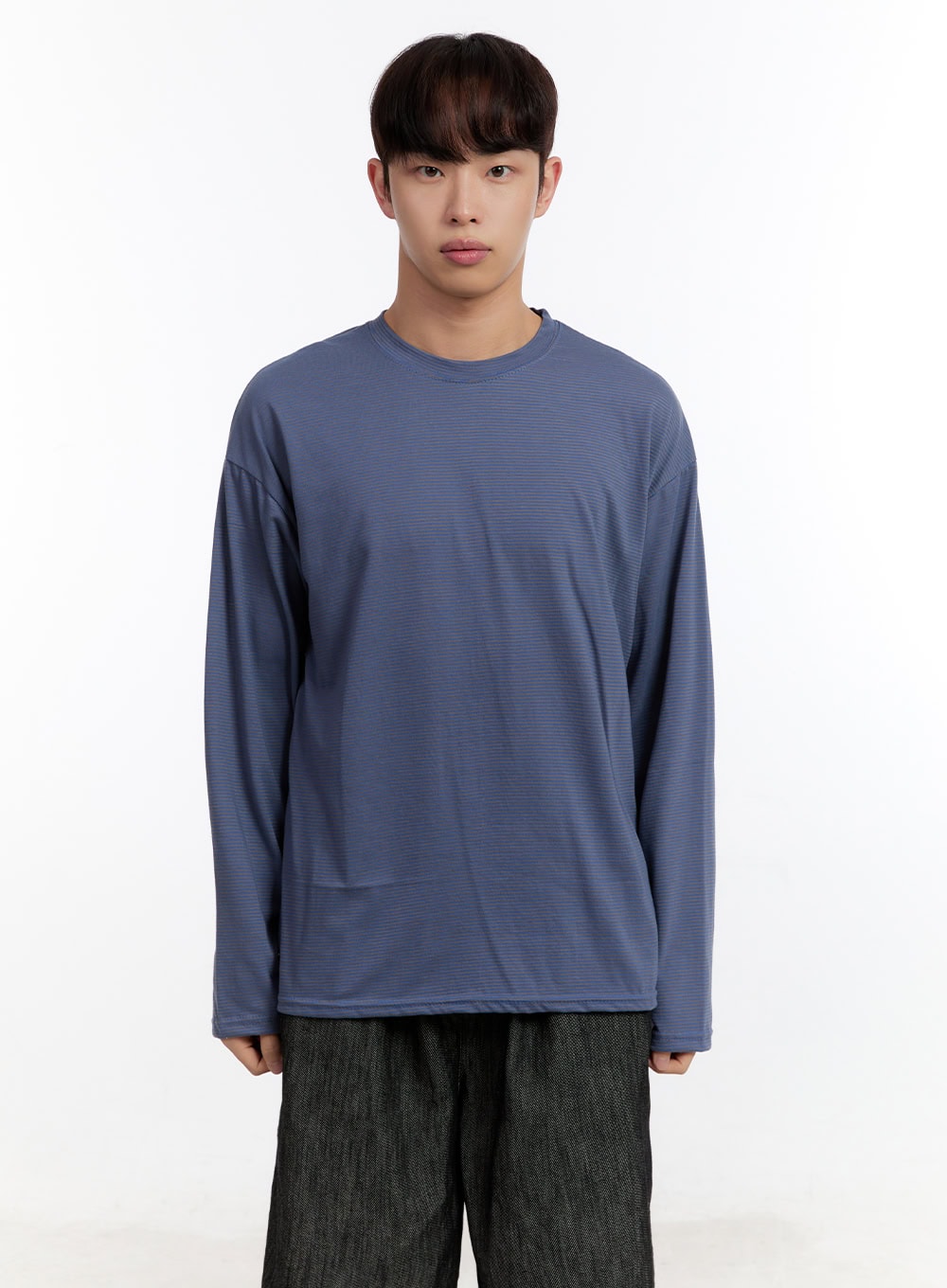 Men's Striped Long Sleeve Shirt IA507