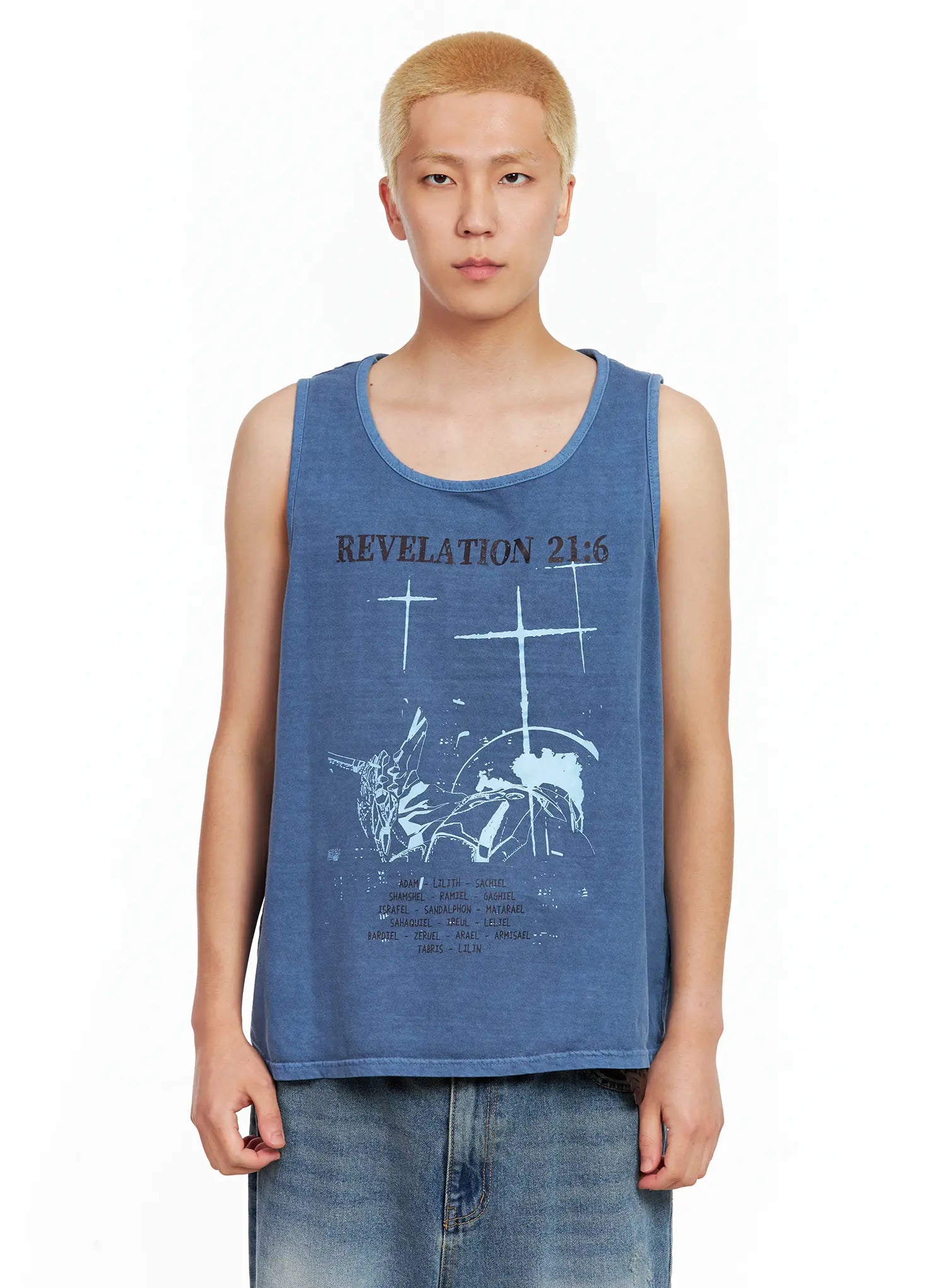 Men's Graphic Sleeveless Top IL511