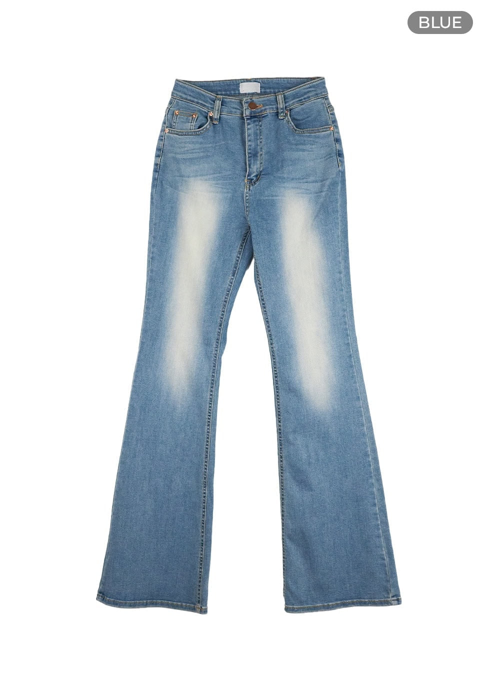 Light Washed Slim Fit Bootcut Jeans IL409