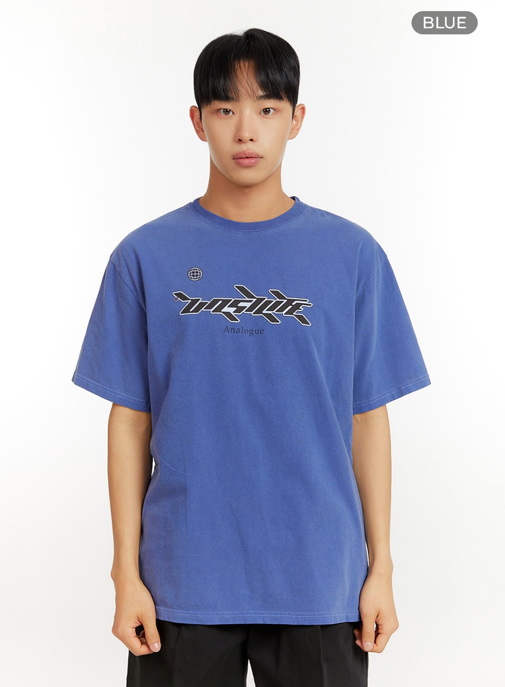 Men's Cotton Graphic Round Neck T-Shirt IU427