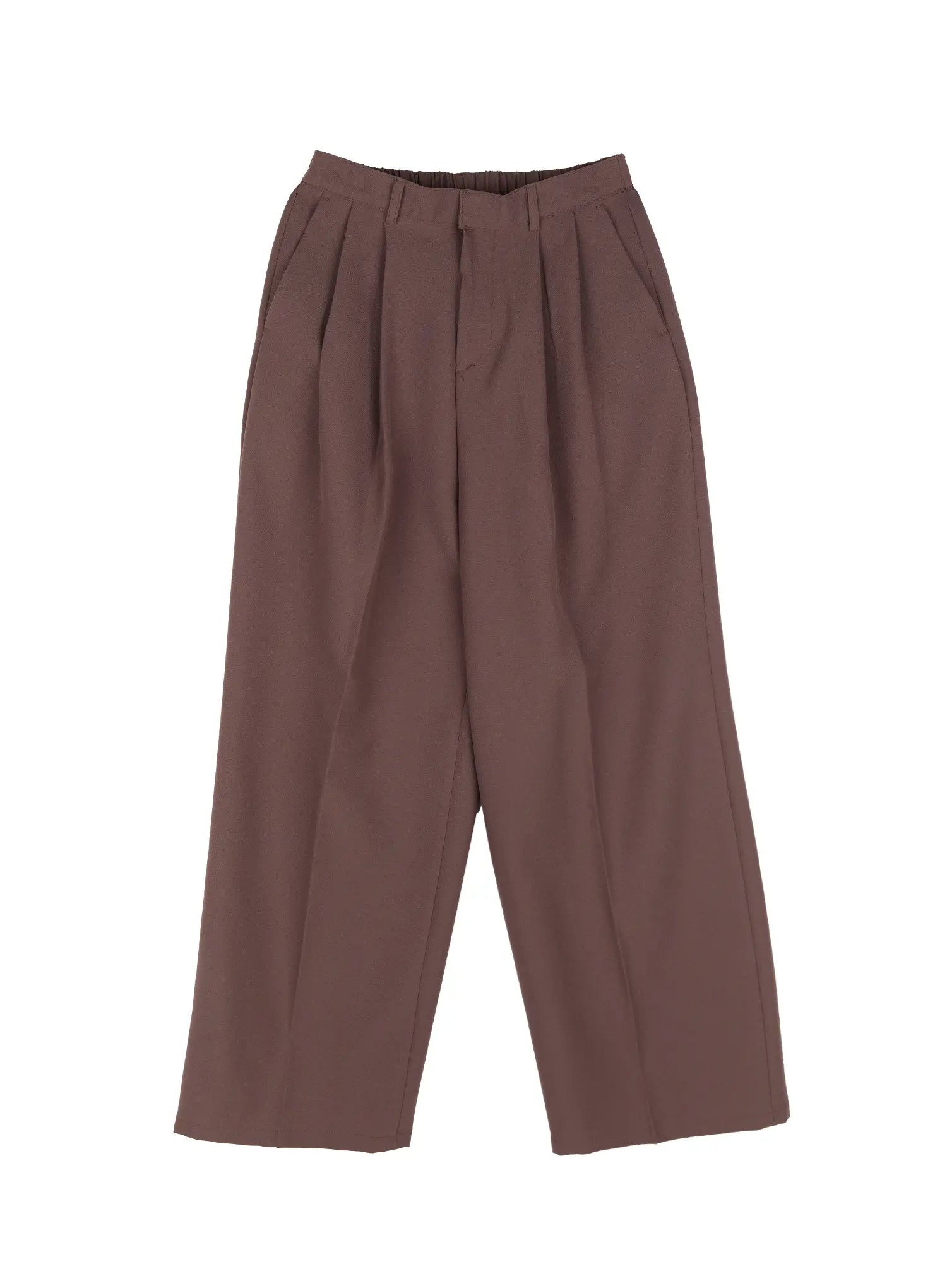 Men's Pleated Wide-Leg Pants IL511