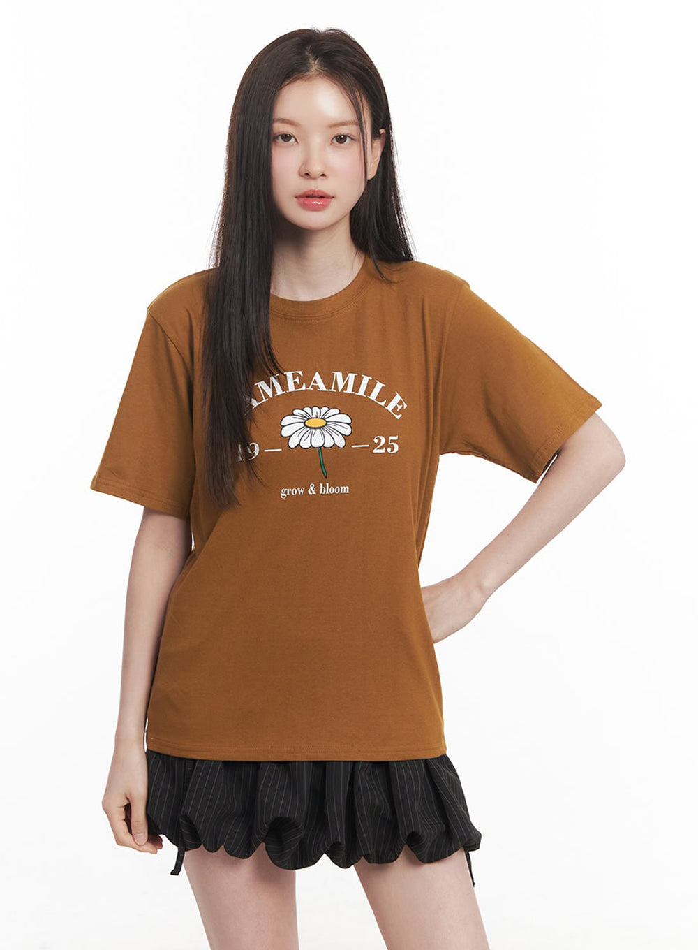 Graphic Flower T-Shirt  IY509