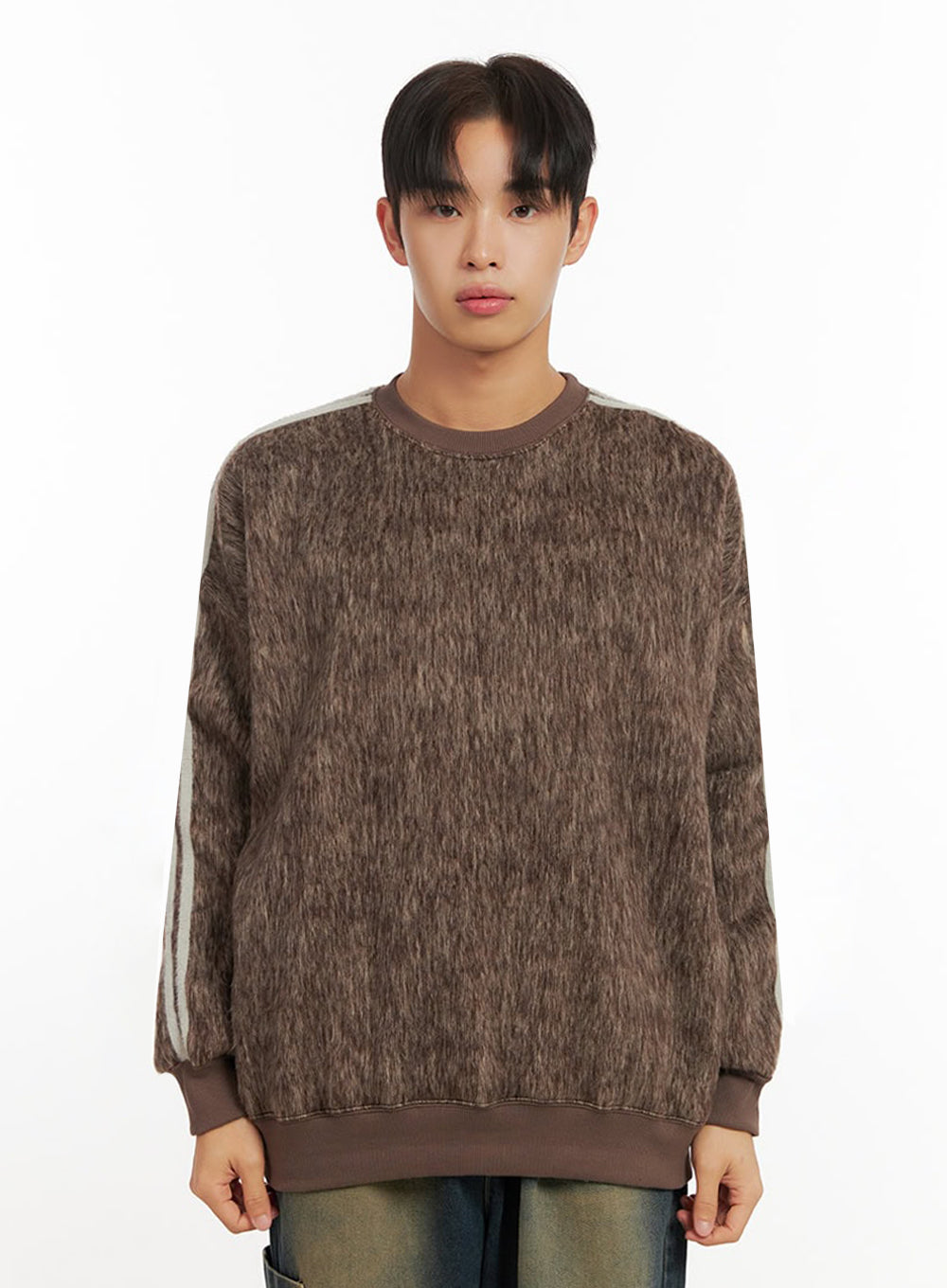 Men's Soft Wool Long Sleeve Pullover ID413