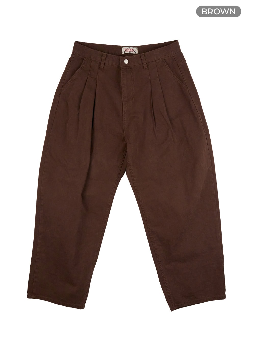 Men's Pintucked Wide Fit Pants IO417