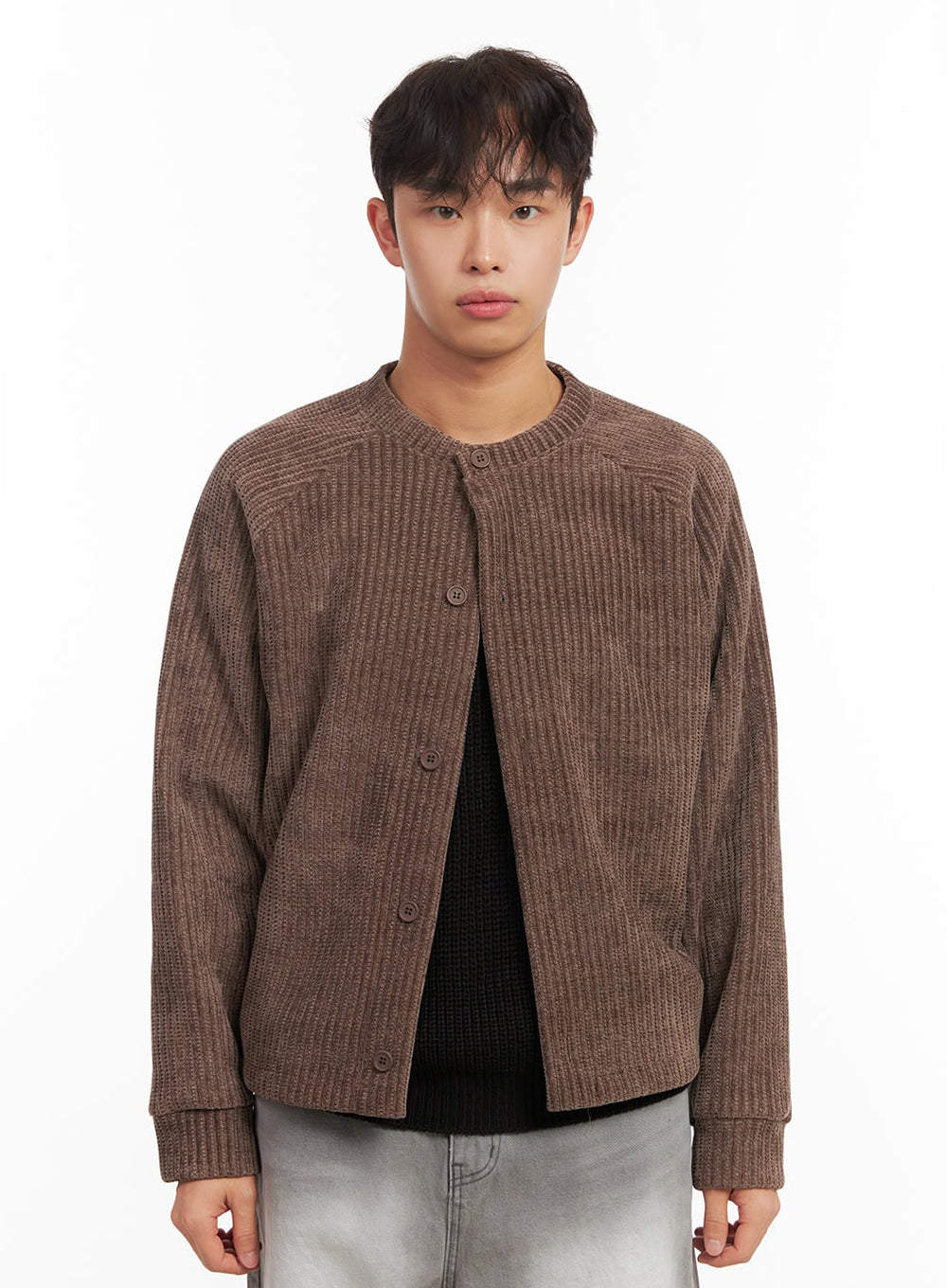 Men's Buttoned Knit Cardigan ID431