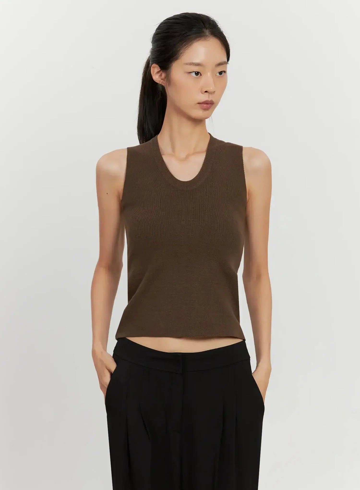 U-Neck Knit Tank IL528