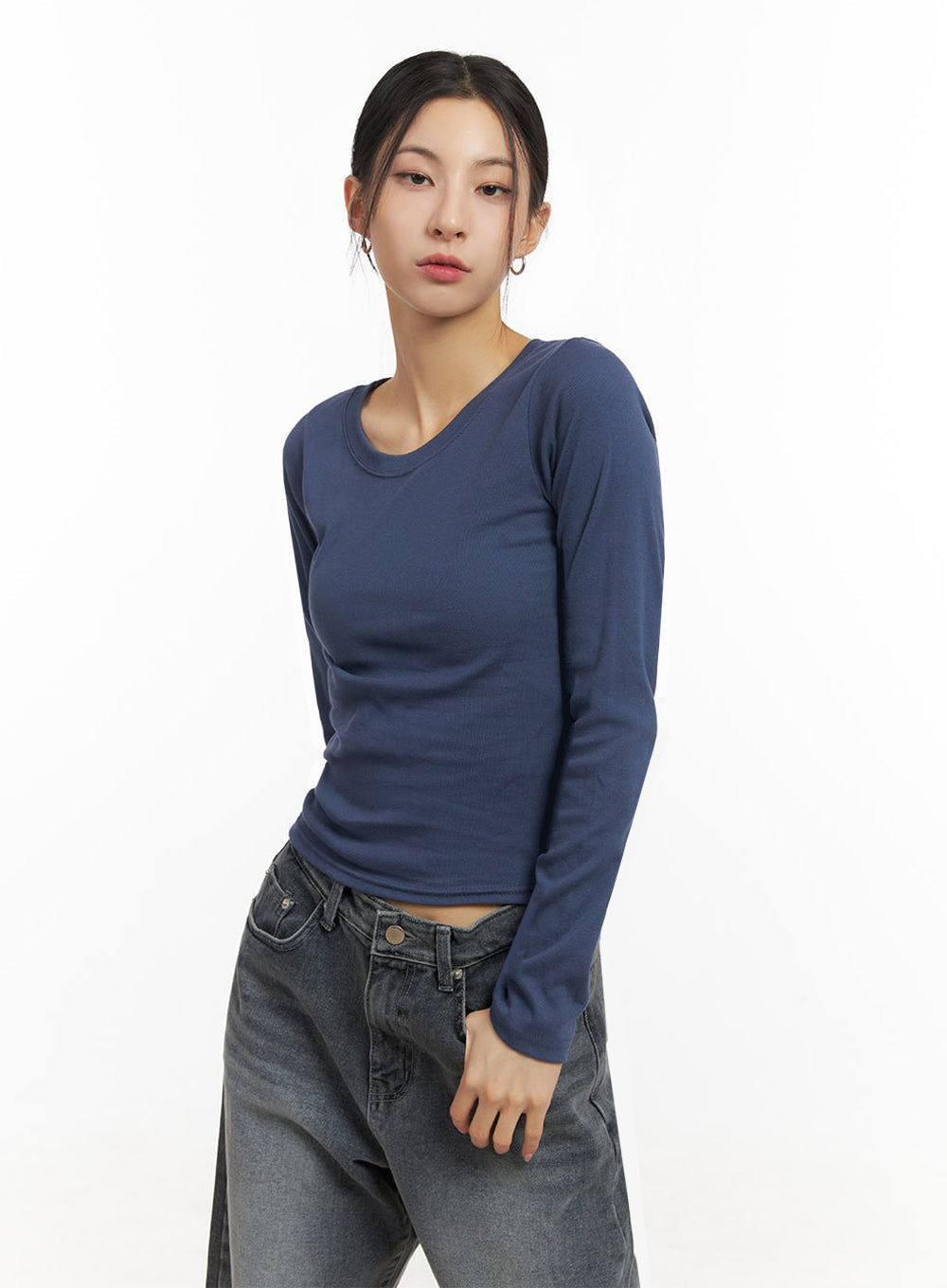Essential Comfort Round-Neck Top ID431