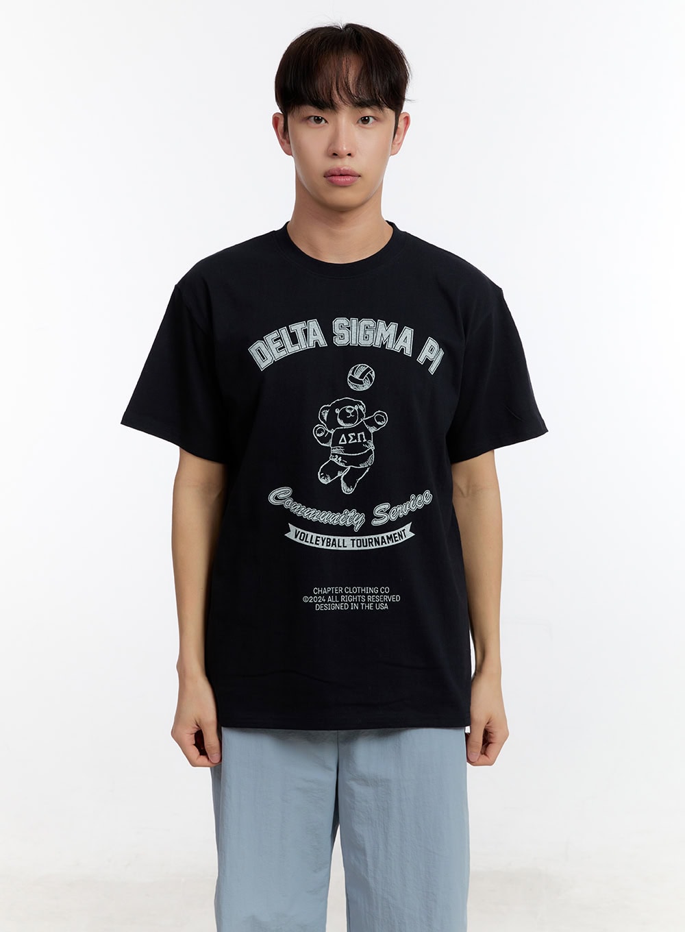 Men's Teddy Graphic Print T-Shirt IA504