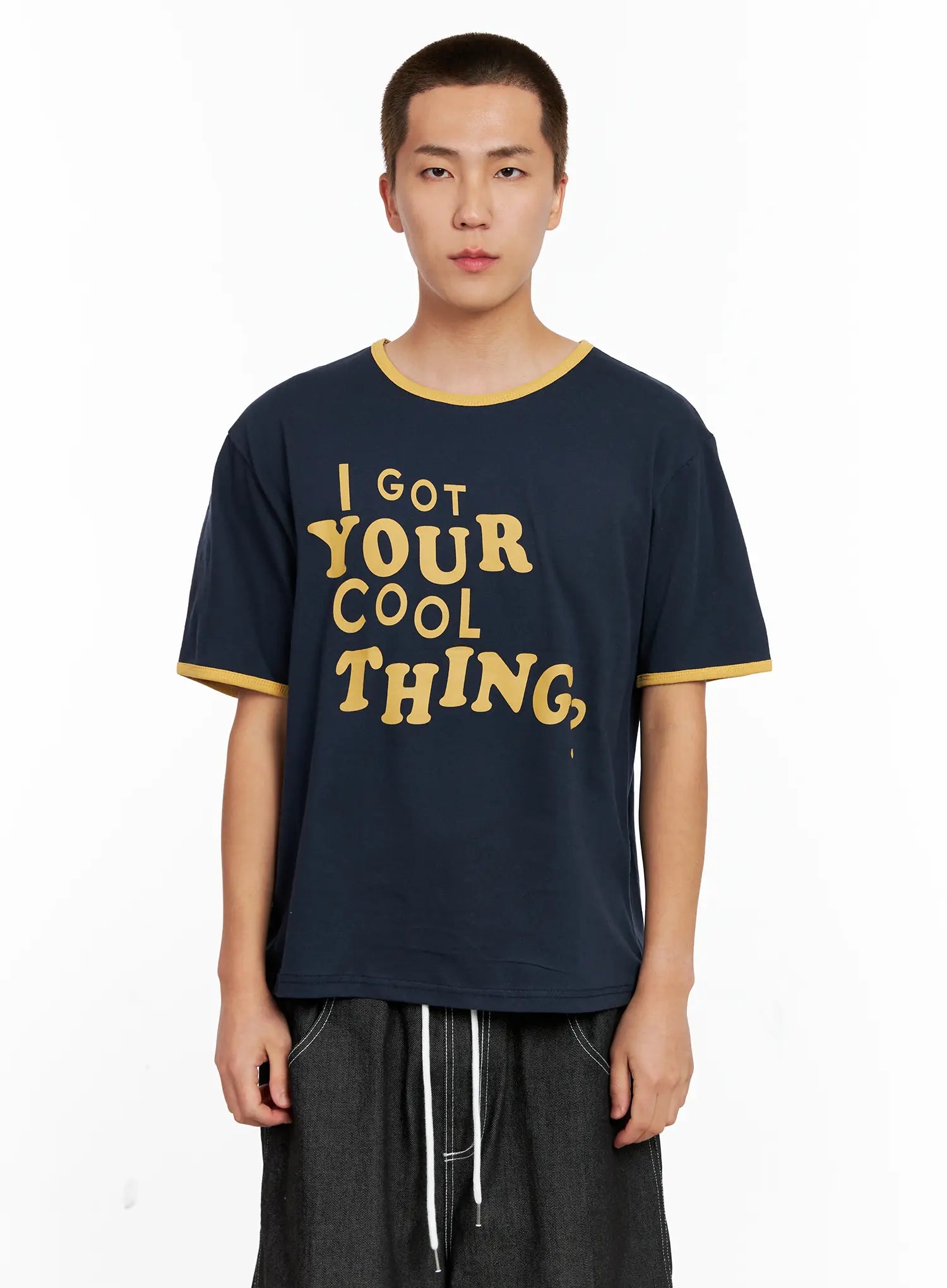 Men's Graphic Ringer Tee IG508