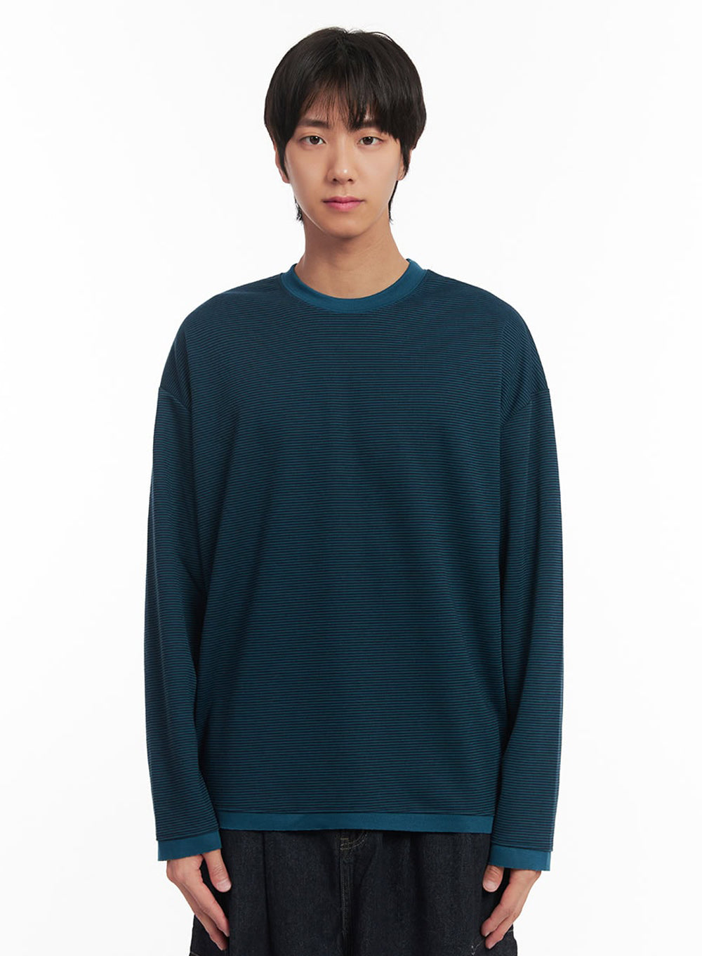 Men's Thin-Stripe Sweatshirt IA511