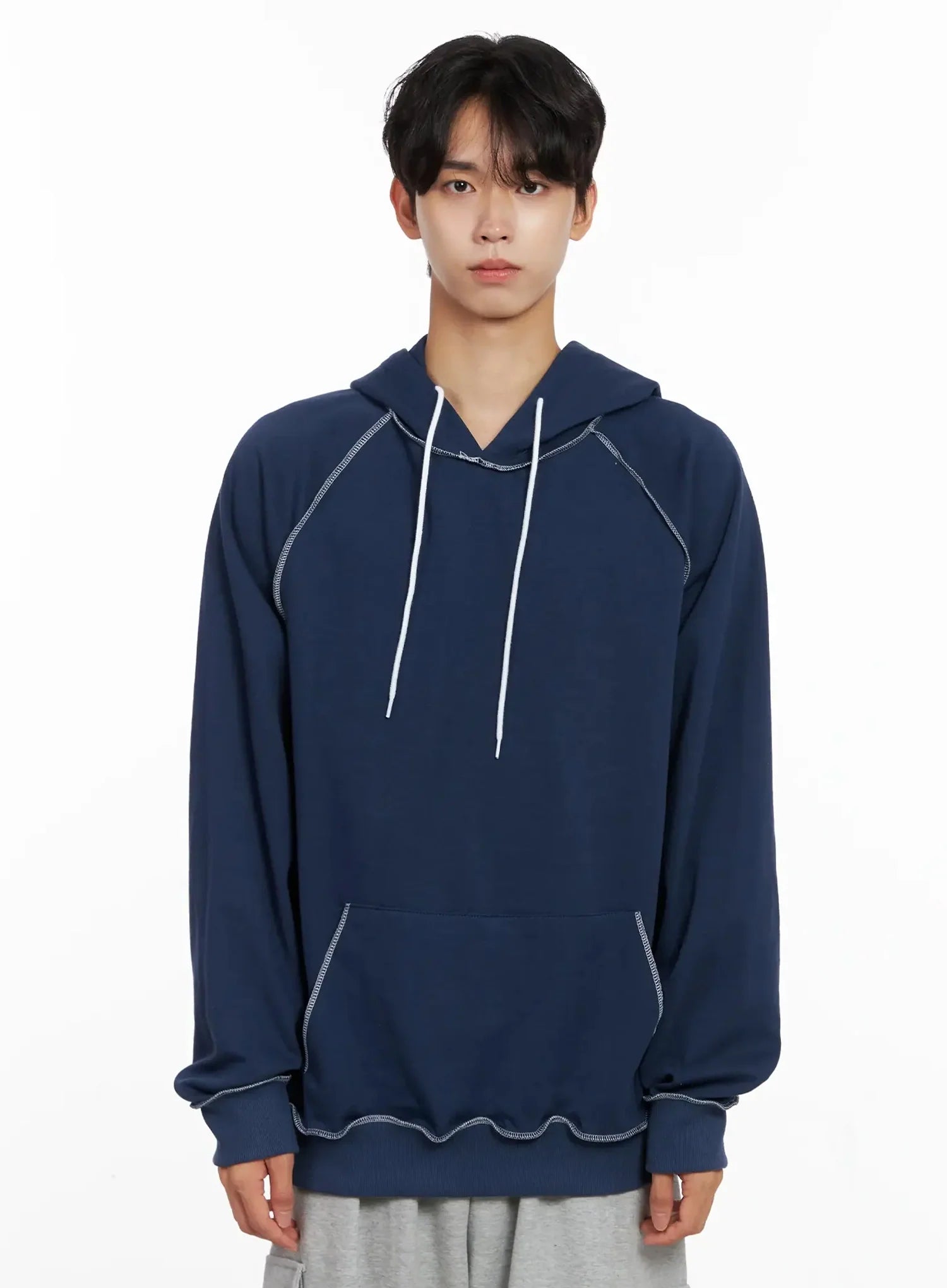 Men's Stitch Oversized Hoodie IO516