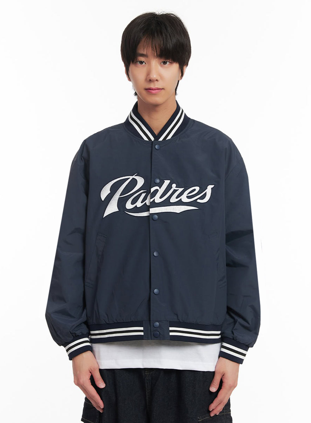 Men's Embroidered Windbreaker Varsity Jacket IA511