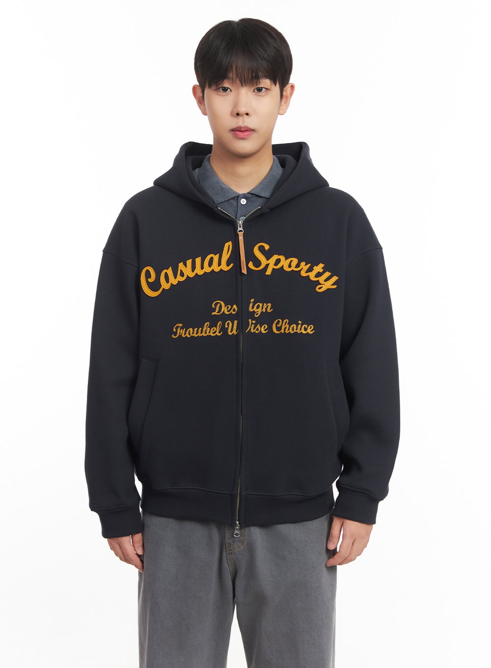 Men's Embroidered Hooded Jacket IM527