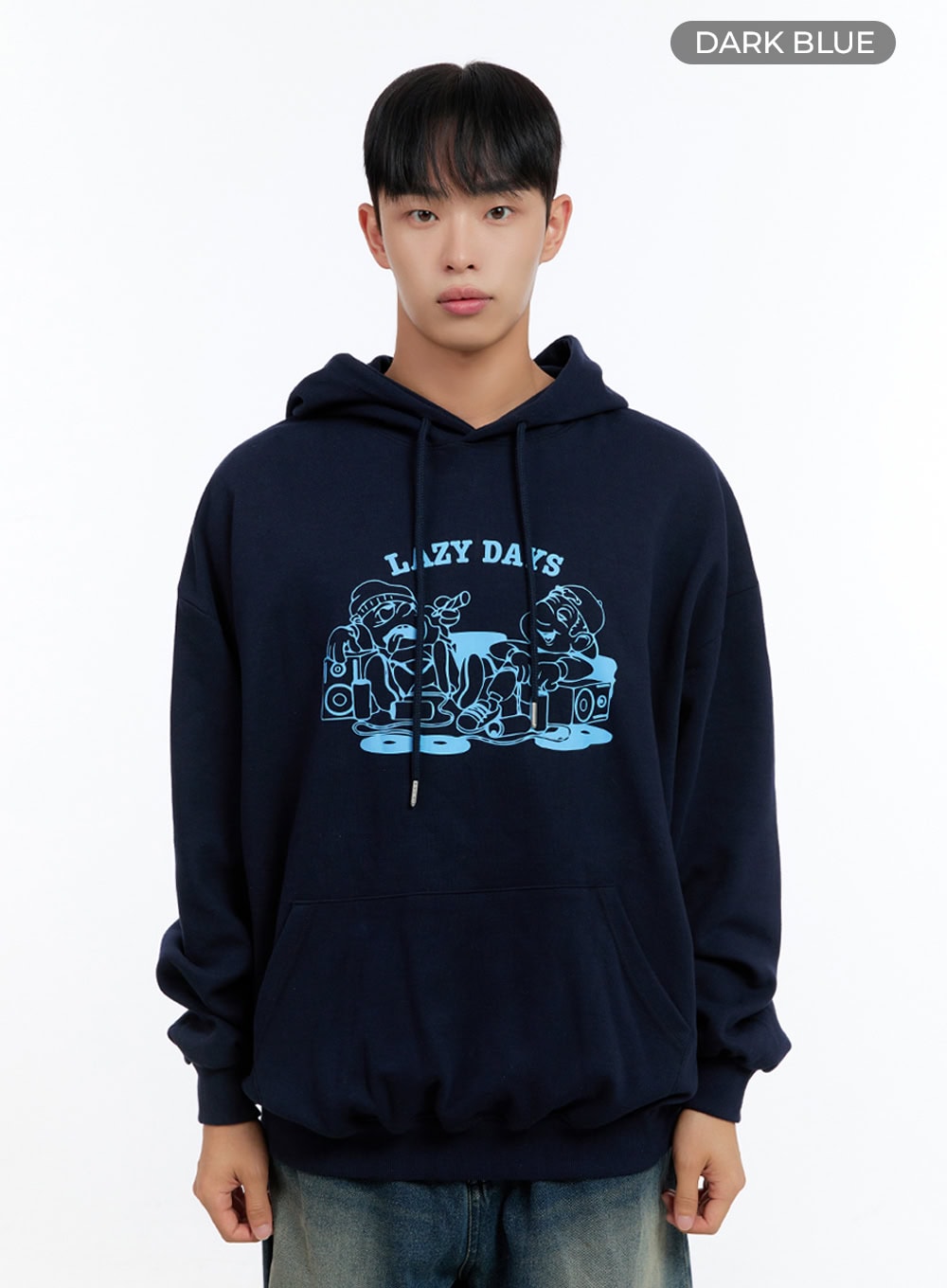 Men's Graphic Hooded Sweatshirt IS412