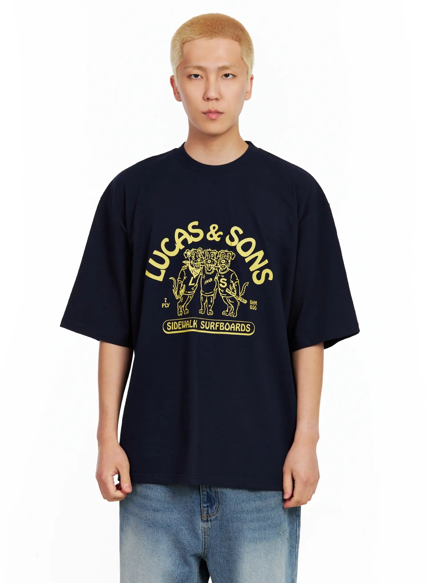 Men's Lucas Graphic Oversized Tee IL514