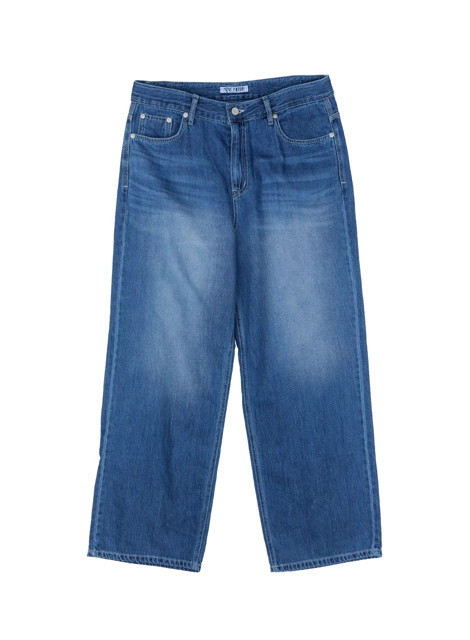Men's Light-Wash Denim Jeans IG508