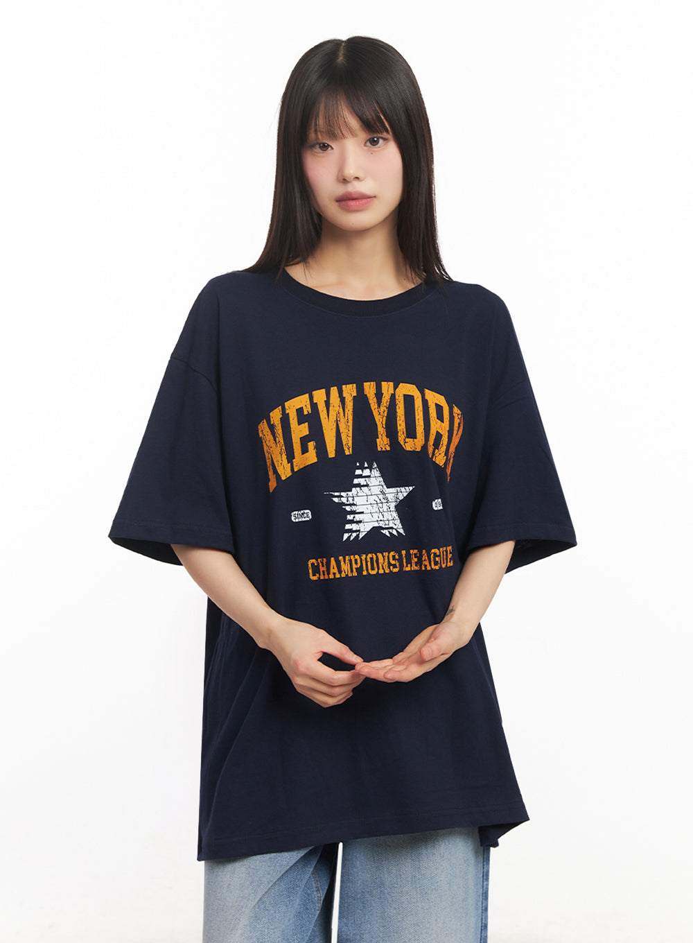 NY Graphic Oversize T-Shirt IY502