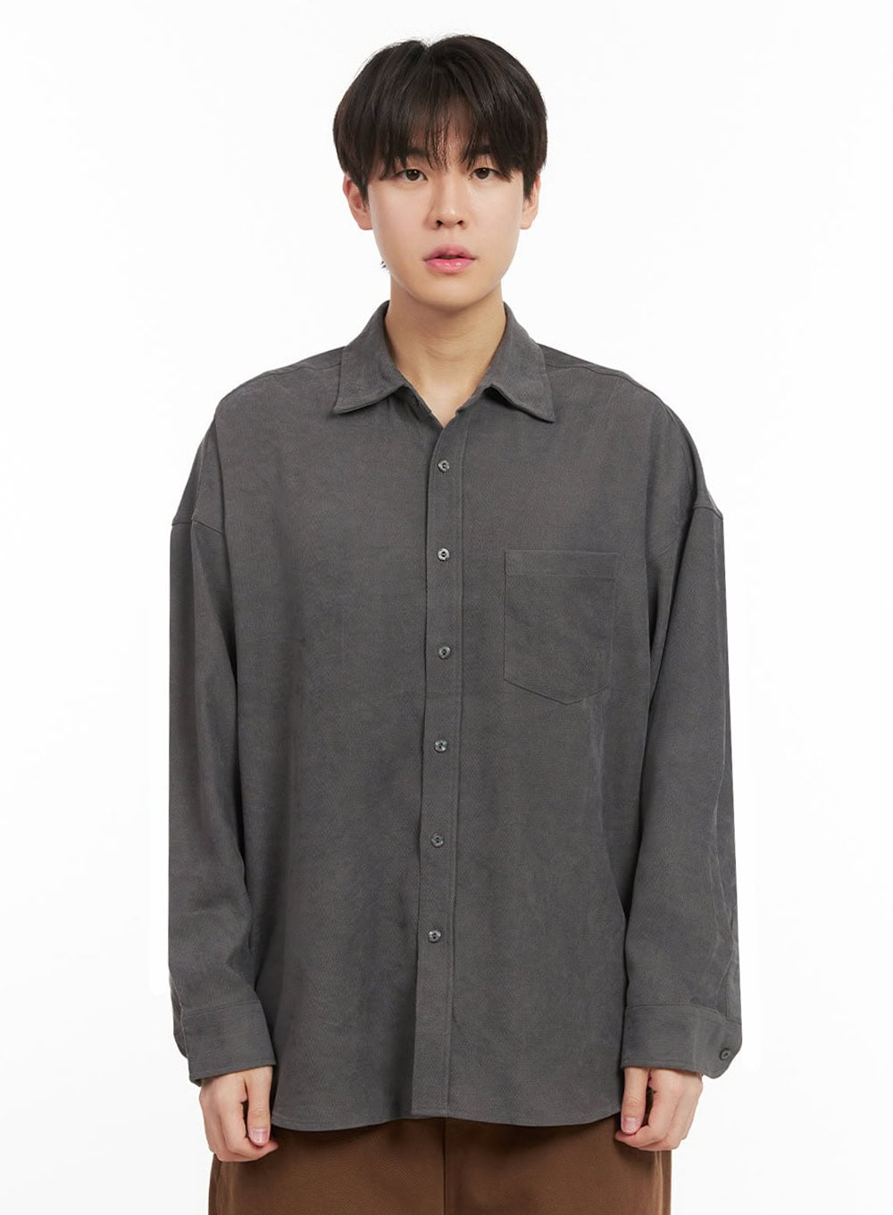 Men's Fleece-Lined Button Up Shirt IJ517