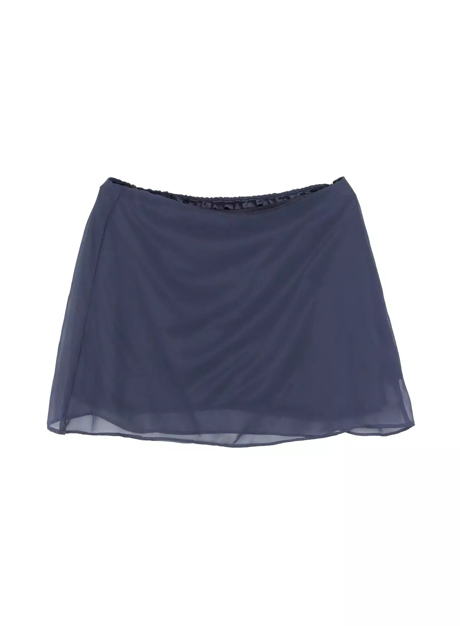 Sheer Chiffon Mini Skirt IS516