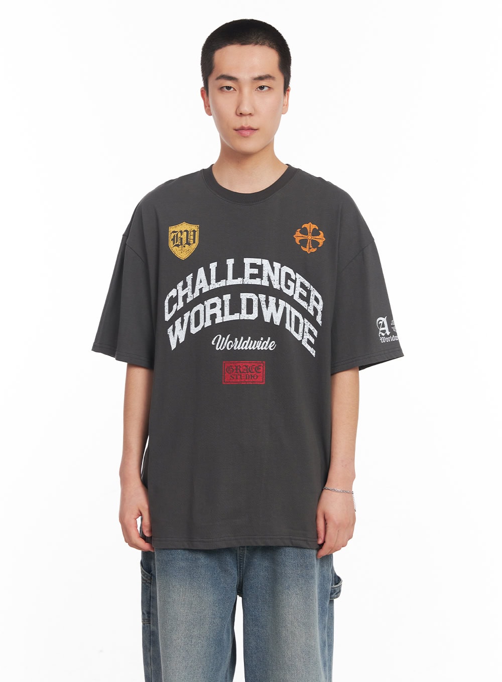 Men's Oversized Graphic T-Shirt IY505